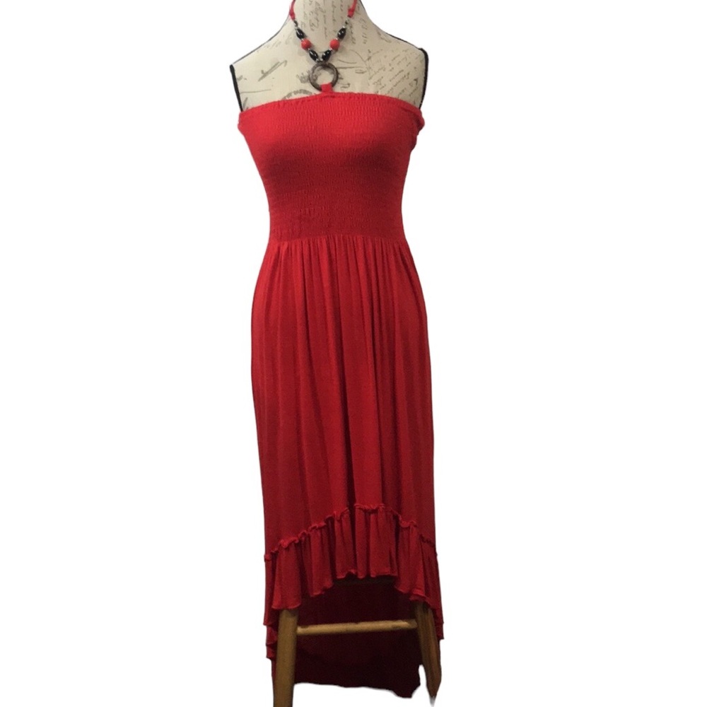 Magic👗Red High Low Dress Size L